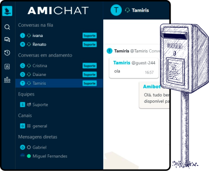 Uma única tela de atendimento